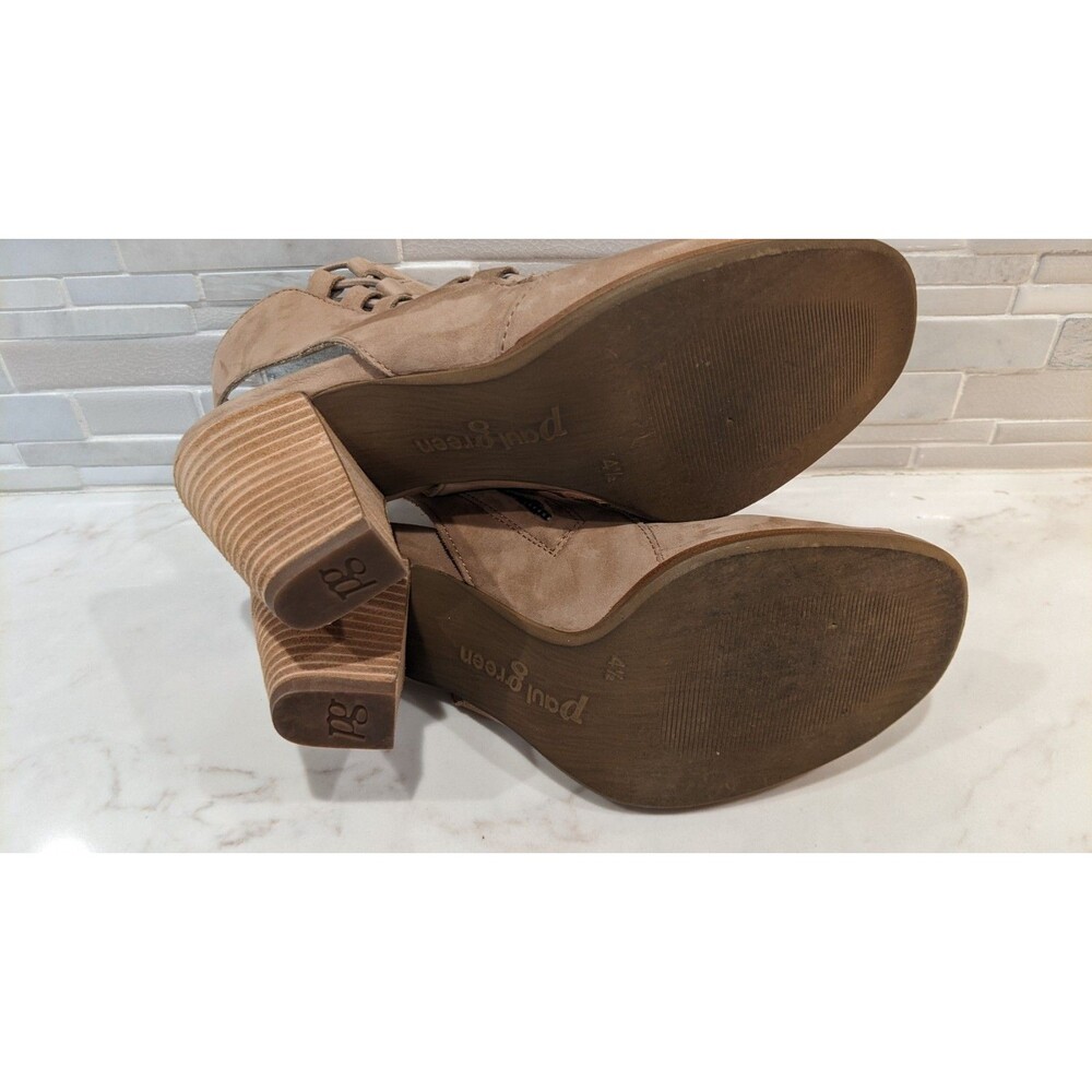 PAUL GREEN Sabrina Nubuck Suede Leather Beige Sandal Slingback US Size 7 - Picture 7 of 13